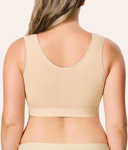 BRABIC Post Surgery Front Closure Bras for Women No Underwire Compression Surgical Mastectomy Everyday Bra in Kuwait