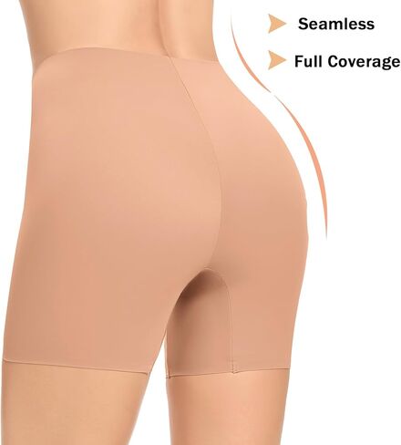 شورت نسائي سهل الارتداء تحت الفستان، ملابس داخلية بدون خياطة للأولاد، سراويل داخلية للتحكم في البطن، سراويل تشكيل السراويل القصيرة in Kuwait