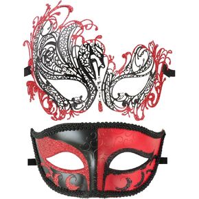 Couple Masquerade Mask Metal Masks Venetian Party Mask Halloween Costume Mask Mardi Gras Mask
