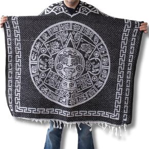 Gamboa Reversible Mexican Ponchos for Men and Women Sarape Pancho Men Sarapes Mexicanos Costume Outfit in Kuwait