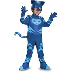 Disguise Catboy Deluxe Toddler PJ Masks Costume, Large/4-6 Blue