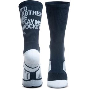 ChalkTalkSPORTS Hockey Performance Crew Socks - Multiple Designs & Colors - Youth & Adult - Hockey Mid-Calf Socks