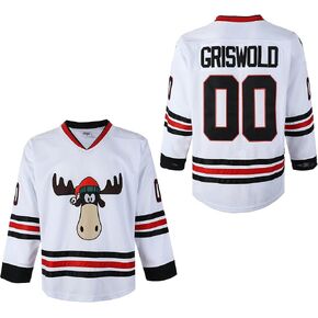 Clark #00 Griswold Men's Movie Hockey Jersey X-Mas Christmas Vacation Stitched S-4XL