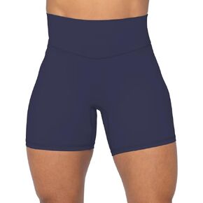 Sunzel No Front Seam High Waist Biker Shorts for Women, Squat Proof Yoga Workout Gym Bike Shorts