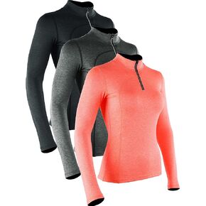 CADMUS Women's Compression Long Sleeve Shirts for Hiking Running Dry Fit Tights