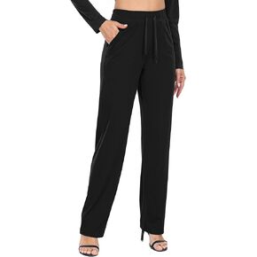 Women's Wide Leg Pants Workout Sweatpants Casual Trousers Comfy Lounge Pants with Pockets