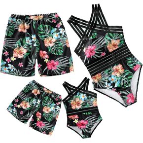 Family Matching Swimsuit Sets Tummy Control Bathing Suit Swimwear
