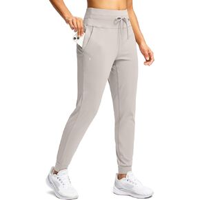Soothfeel Womens Joggers with Zipper Pockets High Waisted Sweatpants Athletic Leggings Pants for Workout Running Yoga
