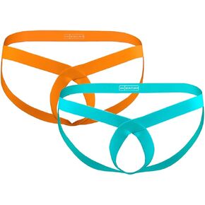 Men's Jock Colorful and Sexy Jockstrap Men's Athletic Supporter Underwear Man's Cheeky Briefs