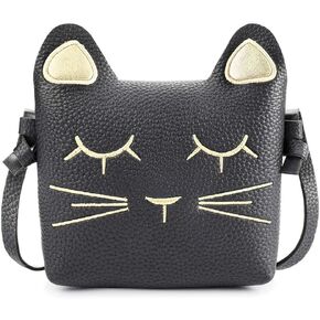 mibasies Kids Cat Purse for Little Girls Toddlers Wallet Crossbody Bag 2 Year Old Girl Gifts