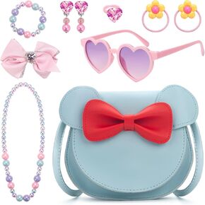 Kids Purse Toddler Gifts for Girls, Cute Little Girls Purse Mouse Ear Crossbody Bag, Princess Handbags for Age 3-14