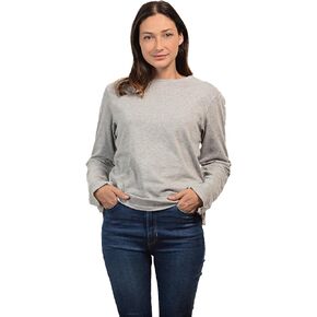 MAI Post Shoulder Surgery Shirts for Women - Recovery Long Sleeve Shirt with Full Arm Opening, Chemo Port Access Shirt