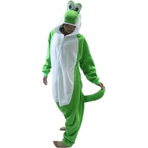 Adult Unisex Pink Yoshi Kigurumi Onesie Suit Halloween Christmas Anime Pajamas Green Yoshi Cosplay Costumes Disfraz Couple