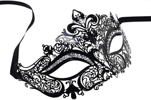 Couple Masquerade Mask Metal Masks Venetian Party Mask Halloween Costume Mask Mardi Gras Mask in Kuwait
