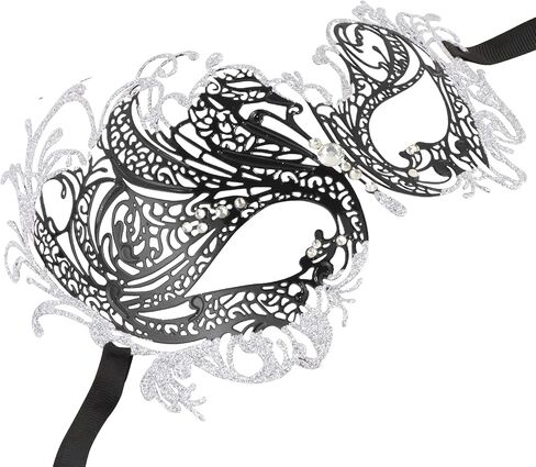 Couple Masquerade Mask Metal Masks Venetian Party Mask Halloween Costume Mask Mardi Gras Mask in Kuwait