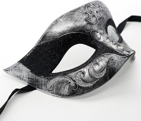 Couple Masquerade Mask Metal Masks Venetian Party Mask Halloween Costume Mask Mardi Gras Mask in Kuwait