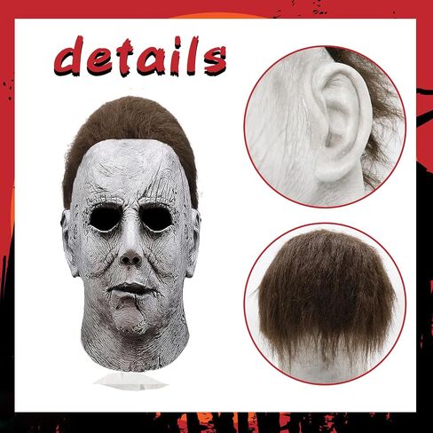 Michael Myers Mask, Halloween Horror Masquerade Cosplay Party Mask, Michael Myers Costume Scary Cosplay in Saudi Arabia