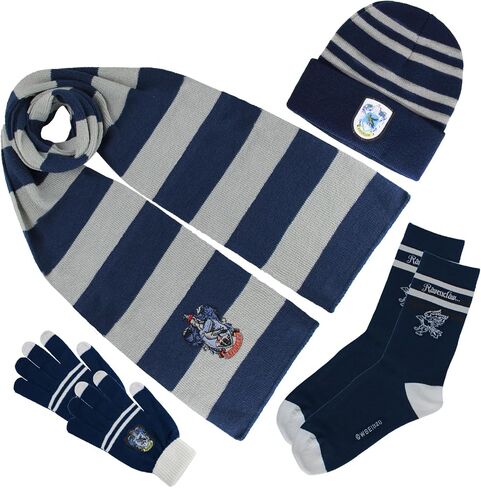 【4 Houses 4 Colors】 Harry Gifts Potter Teenagers Adults Hogvvarts House Themed Hats Scarves Gloves Socks Halloween Christmas in Saudi Arabia