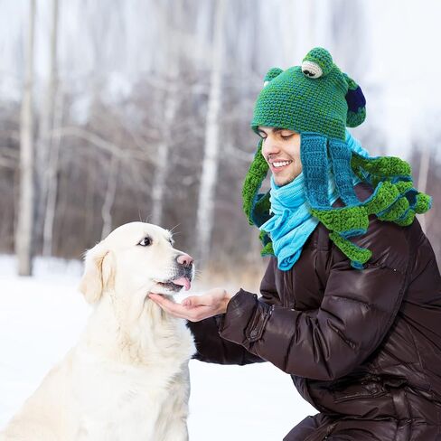 قبعة الشتاء المحبوكة XKCL، قبعة الأخطبوط الحبار - قبعة زي الأخطبوط in Kuwait