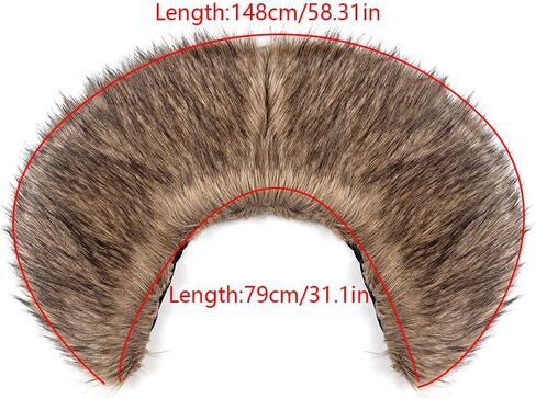 L'VOW Men Viking Fur Shawl Medieval Faux Fur Mantle Shoulder Wrap Collar Warrior Renaissance LARP Cosplay Costume in Saudi Arabia