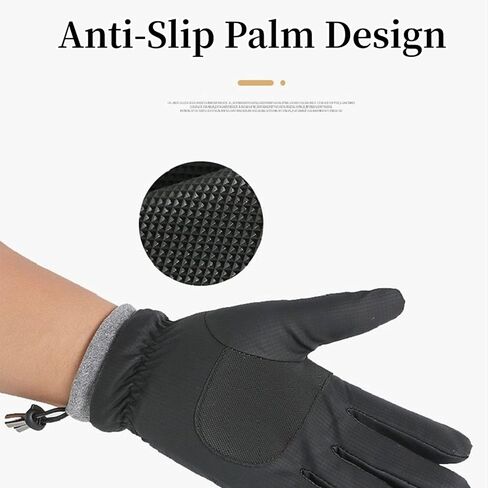 ihuan Winter Waterproof Ski Gloves Men Women, Snow Warm Cycling Cold Weather, Driving Biking Running in Kuwait