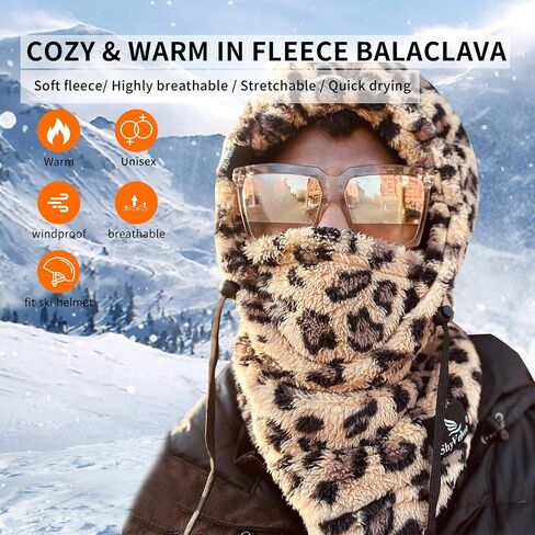 Shy Velvet Balaclava Wind-Resistant Winter Face Mask,Fleece Ski Mask for Men and Women,Warm Face Cover Hat Cap Scarf in Kuwait