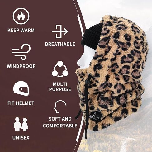 Shy Velvet Balaclava Wind-Resistant Winter Face Mask,Fleece Ski Mask for Men and Women,Warm Face Cover Hat Cap Scarf in Kuwait