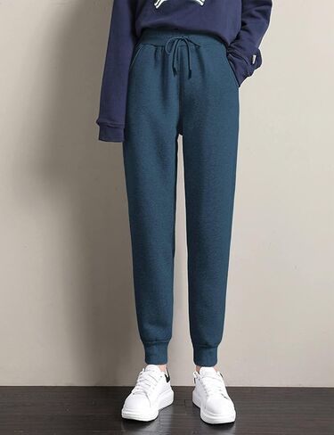 Yeokou Women's Warm Sherpa Lined Athletic Sweatpants Jogger Fleece Pants in Kuwait