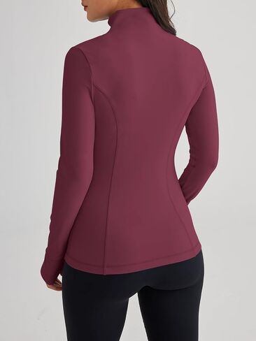 Trendy Queen Womens Lightweight Zip Up Jackets 2026 Athletic Workout Hoodies Fall Shirt Fitted Gym Clothes with Pocket in Saudi Arabia