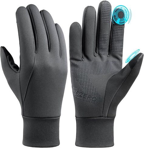 OZERO Winter Touchscreen Gloves for Men: Warm Running Gloves Windproof Water Resistant - Lightweight Thermal Glove for Hiking Cycling Driving in Kuwait