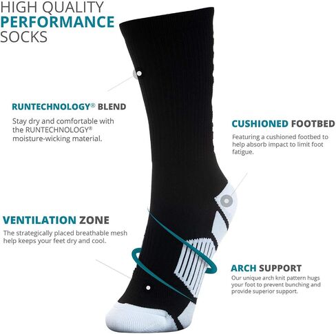 ChalkTalkSPORTS Hockey Performance Crew Socks - Multiple Designs & Colors - Youth & Adult - Hockey Mid-Calf Socks in Kuwait