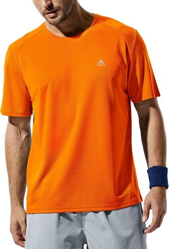Haimont Men's Dry Fit Athletic Running Shirts UPF 50+ Quick Dry Workout Short Sleeve Lightweight Crewneck T-Shirts in Saudi Arabia