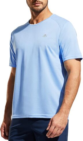 Haimont Men's Dry Fit Athletic Running Shirts UPF 50+ Quick Dry Workout Short Sleeve Lightweight Crewneck T-Shirts in Saudi Arabia
