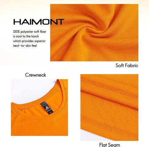 Haimont Men's Dry Fit Athletic Running Shirts UPF 50+ Quick Dry Workout Short Sleeve Lightweight Crewneck T-Shirts in Saudi Arabia