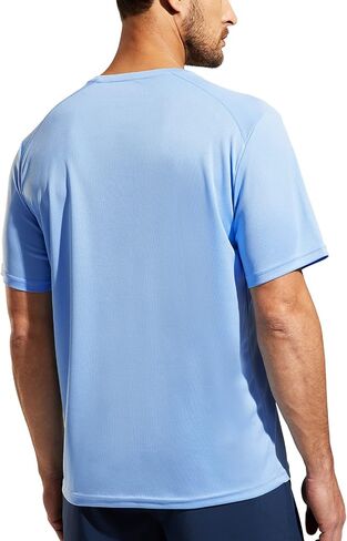Haimont Men's Dry Fit Athletic Running Shirts UPF 50+ Quick Dry Workout Short Sleeve Lightweight Crewneck T-Shirts in Saudi Arabia