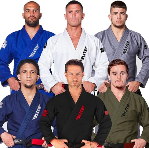 Elite Sports BJJ GI for Men IBJJF Kimono BJJ Jiujitsu GIS W/Preshrunk Fabric & Free Belt (See Special Sizing Guide) in Kuwait