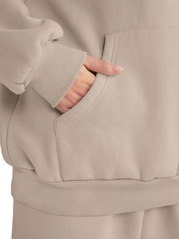 AUTOMET Womens 2 Piece Outfits Lounge Hoodie Sweatsuit Sets Oversized Sweatshirt Baggy Fall Fashion Sweatpants with Pockets in Kuwait