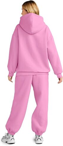 AUTOMET Womens 2 Piece Outfits Lounge Hoodie Sweatsuit Sets Oversized Sweatshirt Baggy Fall Fashion Sweatpants with Pockets in Kuwait