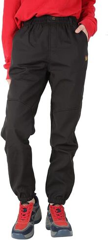 سراويل Jingle Bongala للأطفال الشباب مقاومة للماء للمشي لمسافات طويلة مبطنة بالصوف وخصر مطاطي للأولاد والبنات سراويل ثلج معزولة in Kuwait