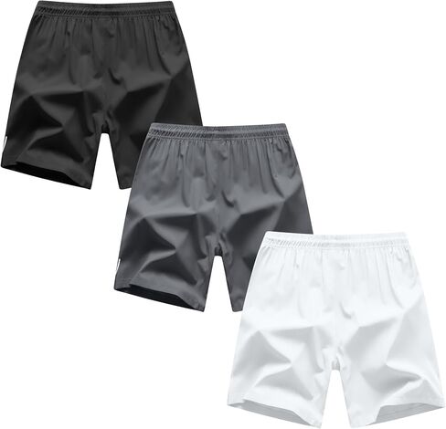 Boys Shorts Quick Dry Athletic Running Shorts with Zipper Pockets in Saudi Arabia