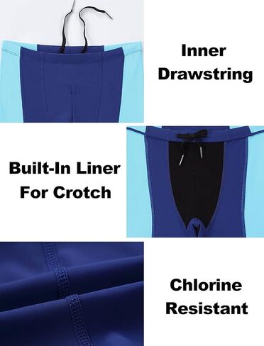 EXARUS Boys 2/3 Pack Swim Jammers شورت سباحة للشباب سريع الجفاف رياضي للأطفال ملابس سباحة UPF 50+ in Kuwait