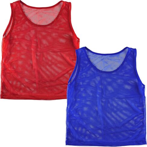 Super Z Outlet 12 Pinnies Scrimmage Vests فريق ممارسة جيرسي للأطفال الشباب في سن المراهقة خفيفة الوزن in Kuwait