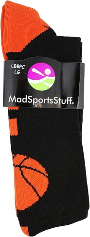 جوارب كرة السلة MadSportsStuff للأولاد والبنات - جوارب رياضية - مقاسات الشباب والكبار in Kuwait