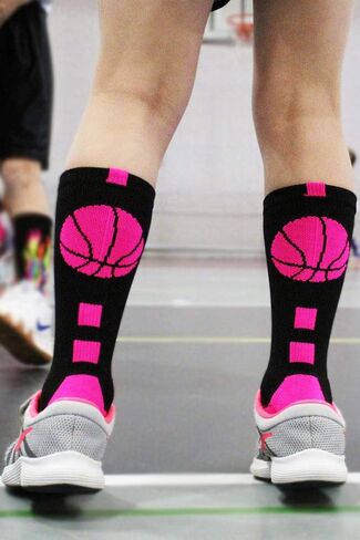 جوارب كرة السلة MadSportsStuff للأولاد والبنات - جوارب رياضية - مقاسات الشباب والكبار in Kuwait