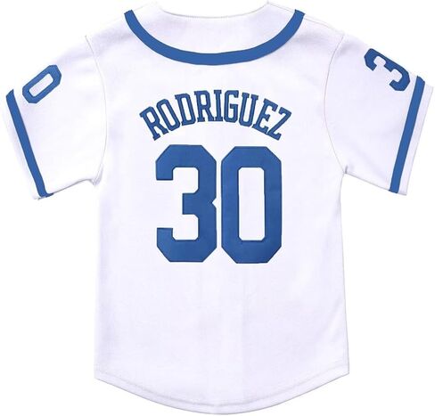 Youth The Sandlot Benny The Jet Rodriguez #30 Stitched Movie Kids Baseball Jerseys Sports Boys Shirts in Kuwait