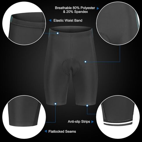 LIXADA Men's Cycling Jersey Short Sleeve with Padded Shorts Quick-Dry Summer Short Bike Clothing Bicycle Shirts Pants Set in Kuwait