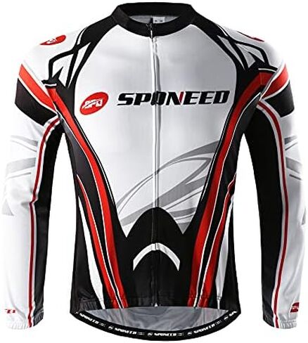 sponeed Cycling Clothes for Men Long Sleeve Mountain Bike Road Bicycle Shirt Jerseys Padded Pants Biking Outfits in Saudi Arabia