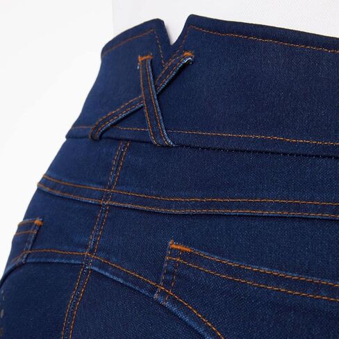 سراويل HORZE النسائية ذات المقعد الكامل من الدنيم in Kuwait