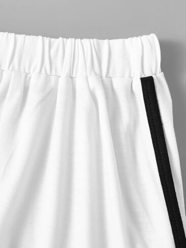 SHENHE Girl's 3 Piece Letter Graphic Elastic High Waisted Track Dolphin Shorts in Saudi Arabia