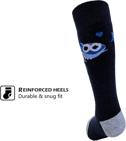 HIGHCAMP 2 Pairs Kids Merino Wool Ski Snowboard Socks Boy Girl Toddler Winter Snow Socks in Saudi Arabia